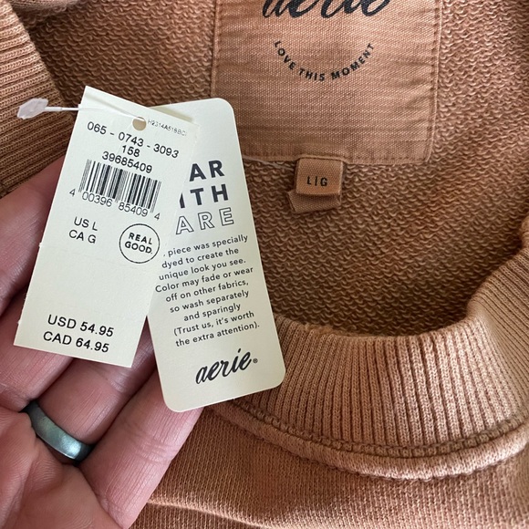 Aerie The Chill Crew Sweatshirt “Sunday Scaries” - Picture 3 of 4